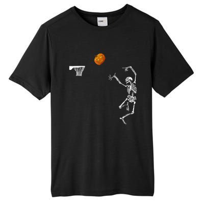 Basketball Skeleton Halloween Skeleton Pumpkin Tall Fusion ChromaSoft Performance T-Shirt