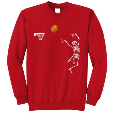 Basketball Skeleton Halloween Skeleton Pumpkin Sweatshirt