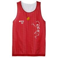 Basketball Skeleton Halloween Skeleton Pumpkin Mesh Reversible Basketball Jersey Tank