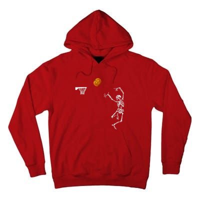 Basketball Skeleton Halloween Skeleton Pumpkin Tall Hoodie