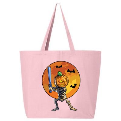 Baseball Skeleton Halloween Boy Baseball Halloween 25L Jumbo Tote