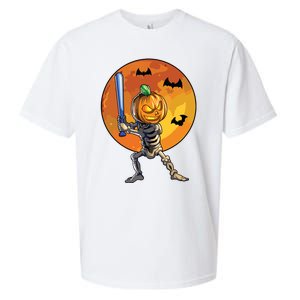 Baseball Skeleton Halloween Boy Baseball Halloween Sueded Cloud Jersey T-Shirt