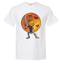 Baseball Skeleton Halloween Boy Baseball Halloween Garment-Dyed Heavyweight T-Shirt