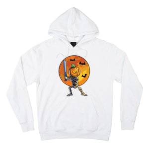 Baseball Skeleton Halloween Boy Baseball Halloween Hoodie