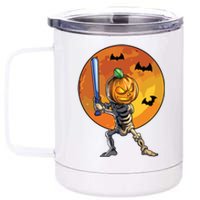 Baseball Skeleton Halloween Boy Baseball Halloween 12 oz Stainless Steel Tumbler Cup