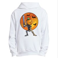 Baseball Skeleton Halloween Boy Baseball Halloween Urban Pullover Hoodie