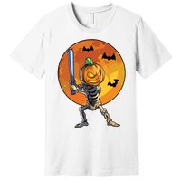 Baseball Skeleton Halloween Boy Baseball Halloween Premium T-Shirt