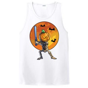 Baseball Skeleton Halloween Boy Baseball Halloween PosiCharge Competitor Tank