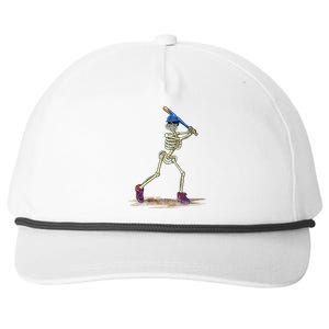 Baseball Skeleton Halloweenchalloween Snapback Five-Panel Rope Hat