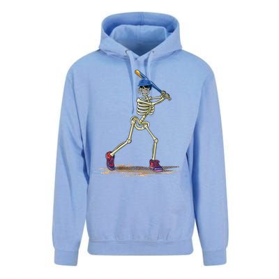 Baseball Skeleton Halloweenchalloween Unisex Surf Hoodie