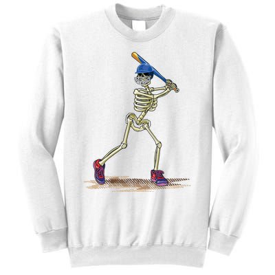 Baseball Skeleton Halloweenchalloween Sweatshirt