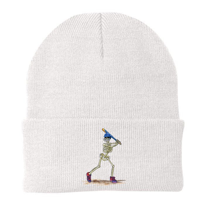 Baseball Skeleton Halloweenchalloween Knit Cap Winter Beanie