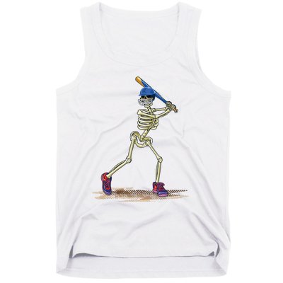 Baseball Skeleton Halloweenchalloween Tank Top