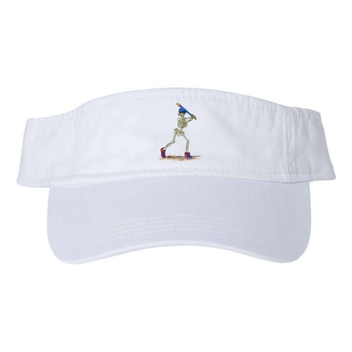 Baseball Skeleton Halloweenchalloween Valucap Bio-Washed Visor