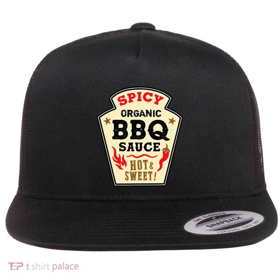 Bbq Sauce Hot Spicy Grill Barbeque Halloween Costume Flatbill Hat