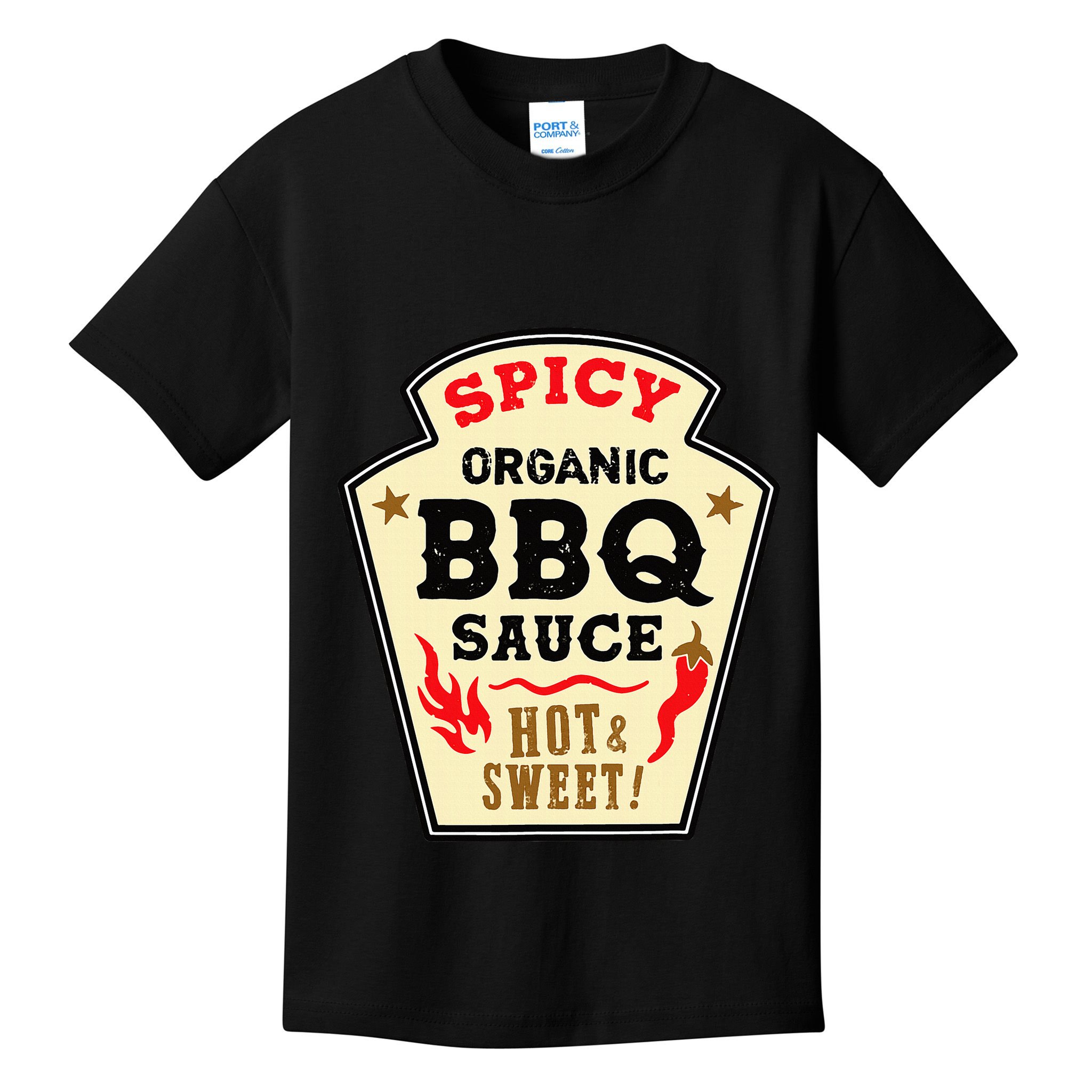 Bbq Sauce Hot Spicy Grill Barbeque Halloween Costume Kids T-Shirt