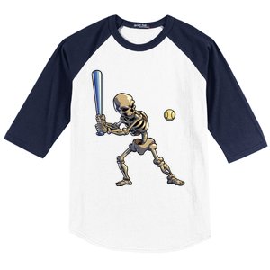 Baseball Skeleton Halloween Boy Baseball Halloween Baseball Sleeve Shirt