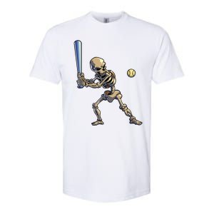 Baseball Skeleton Halloween Boy Baseball Halloween Softstyle CVC T-Shirt