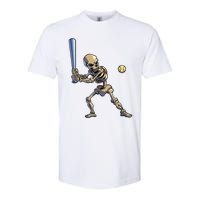 Baseball Skeleton Halloween Boy Baseball Halloween Softstyle CVC T-Shirt