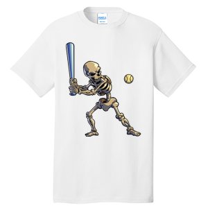 Baseball Skeleton Halloween Boy Baseball Halloween Tall T-Shirt