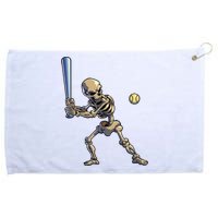 Baseball Skeleton Halloween Boy Baseball Halloween Grommeted Golf Towel