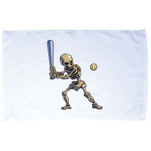 Baseball Skeleton Halloween Boy Baseball Halloween Microfiber Hand Towel