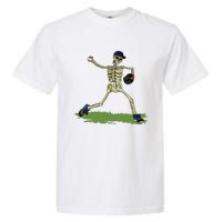 Baseball Skeleton Halloween Boy Baseball Halloween Garment-Dyed Heavyweight T-Shirt