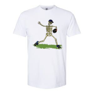 Baseball Skeleton Halloween Boy Baseball Halloween Softstyle CVC T-Shirt