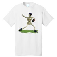 Baseball Skeleton Halloween Boy Baseball Halloween Tall T-Shirt