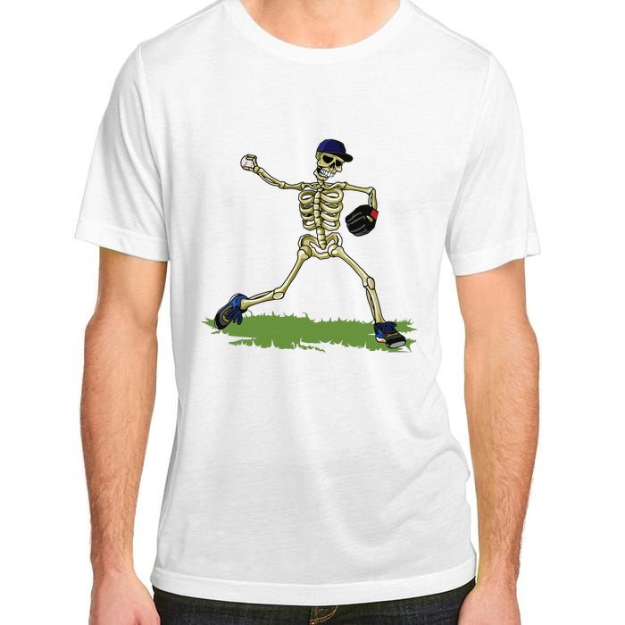 Baseball Skeleton Halloween Boy Baseball Halloween Adult ChromaSoft Performance T-Shirt