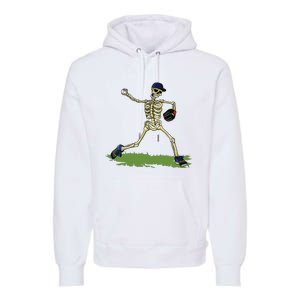 Baseball Skeleton Halloween Boy Baseball Halloween Premium Hoodie