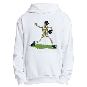 Baseball Skeleton Halloween Boy Baseball Halloween Urban Pullover Hoodie