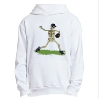 Baseball Skeleton Halloween Boy Baseball Halloween Urban Pullover Hoodie