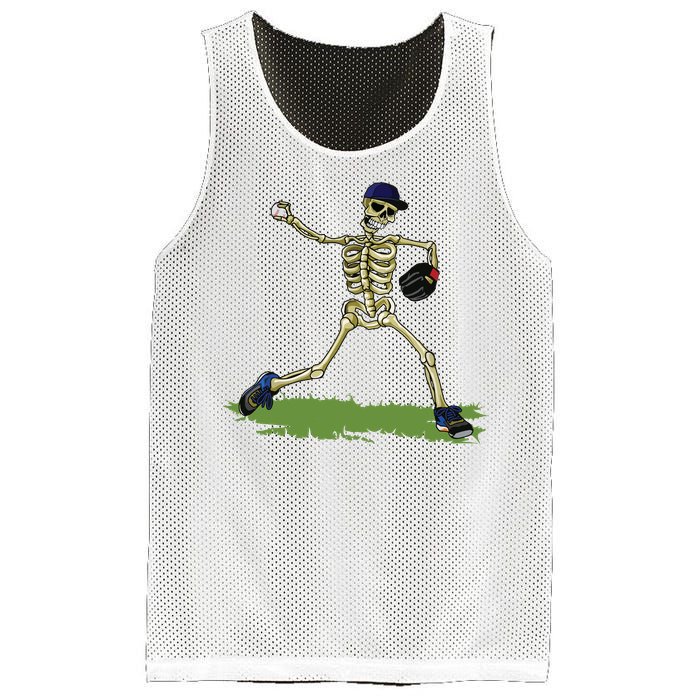 Baseball Skeleton Halloween Boy Baseball Halloween Mesh Reversible Basketball Jersey Tank