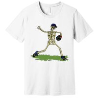 Baseball Skeleton Halloween Boy Baseball Halloween Premium T-Shirt