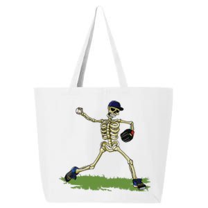 Baseball Skeleton Halloween Boy Baseball Halloween 25L Jumbo Tote