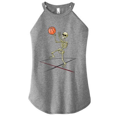 Basketball Skeleton Halloween Basketball Halloween Women’s Perfect Tri Rocker Tank