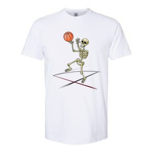 Basketball Skeleton Halloween Basketball Halloween Softstyle CVC T-Shirt