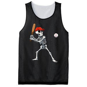 Baseball Skeleton Halloween Skeleton Playing Baseball Mesh Reversible Basketball Jersey Tank