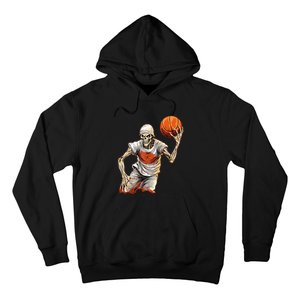 Basketball Skeleton Halloween ArtDunking Skeleton Hoodie