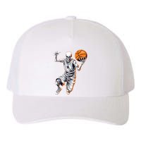 Basketball Skeleton Halloween ArtDunking Skeleton Yupoong Adult 5-Panel Trucker Hat