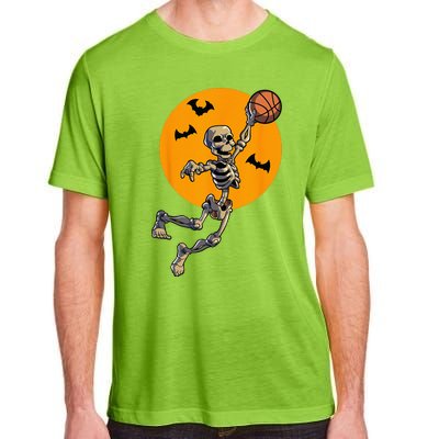 Basketball Skeleton Halloween Men Basketball Halloween Adult ChromaSoft Performance T-Shirt