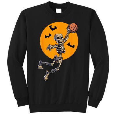 Basketball Skeleton Halloween Men Basketball Halloween Sweatshirt