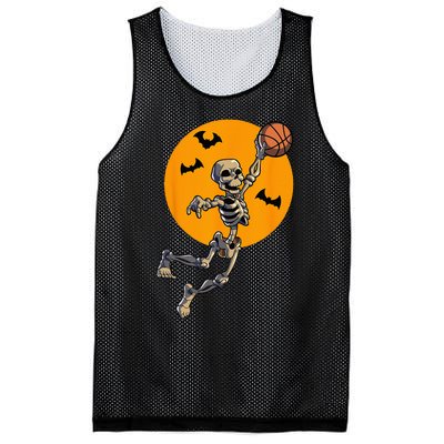 Basketball Skeleton Halloween Men Basketball Halloween Mesh Reversible Basketball Jersey Tank