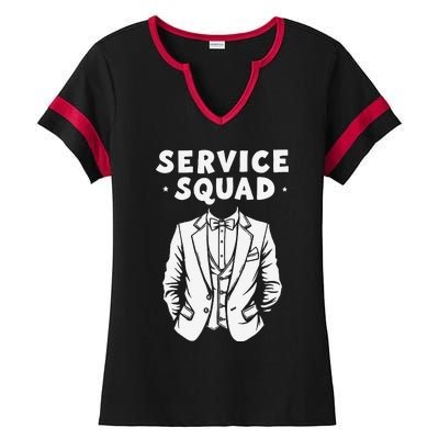 Butler Squad Household Estate Service Butler Ladies Halftime Notch Neck Tee