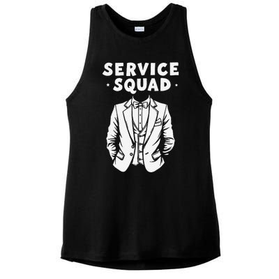 Butler Squad Household Estate Service Butler Ladies PosiCharge Tri-Blend Wicking Tank