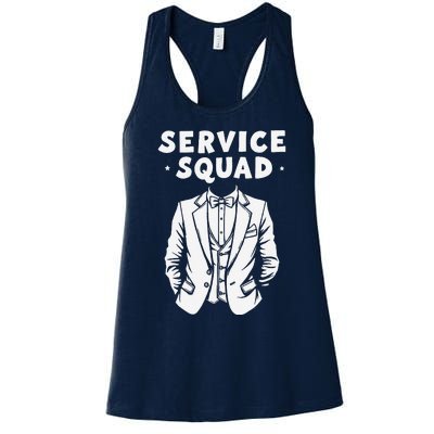 Butler Squad Household Estate Service Butler Women's Racerback Tank