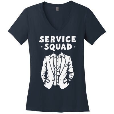 Butler Squad Household Estate Service Butler Women's V-Neck T-Shirt