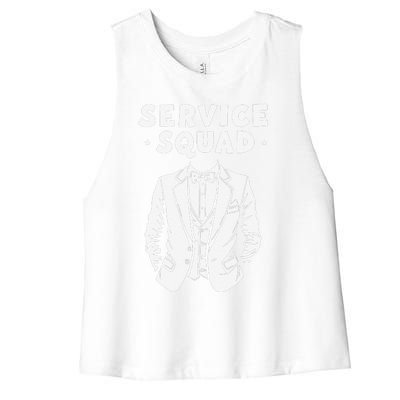 Butler Squad Household Estate Service Butler Women's Racerback Cropped Tank