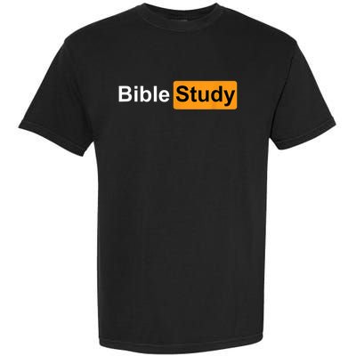 Bible Study Hub Logo Funny Sarcastic Adult Humor Garment-Dyed Heavyweight T-Shirt